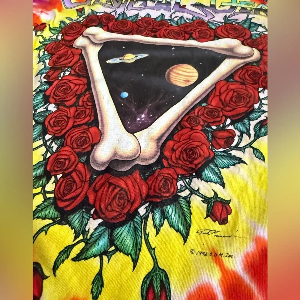 Grateful Dead - Bay Area Beloved Tie Dye T-Shirt Size Medium Liquid Blue 🔥 - Picture 5 of 7